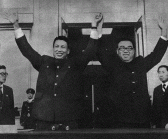 Kim Il Sung and Pol pot