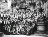 Cadres posing at Angkor Wat