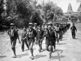 Guerillas walking near Angkor