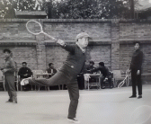 Sihanouk playing Tennis in Phnom Penh