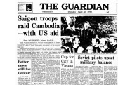 Saigon Troops Raid Cambodia