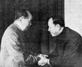 Mao Tsetung with Ieng Sary